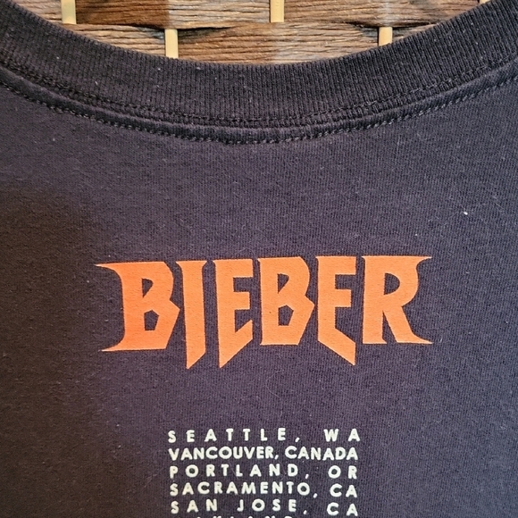 Justin Bieber Purpose Tour Black Graphic Tee - Picture 2 of 4
